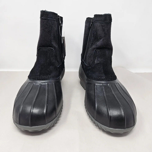 Propet Snow Insley Boots Womens Sz 7z Extra Wide Black Rubber-Leather Waterproof - Picture 2 of 12